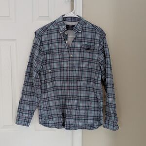 Vineyard Vines By Shep&Ian Men's Harbor Shirt Blue Green Pink Sz S